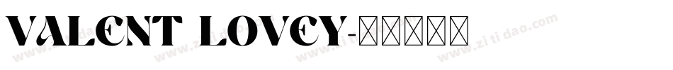 VALENT LOVEY字体转换